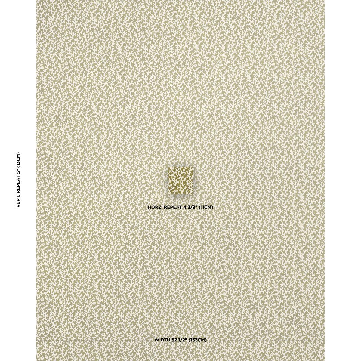 Schumacher Folly Olive Wallpaper