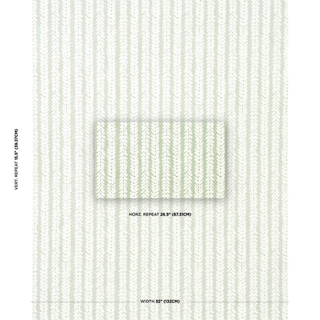 Schumacher Woodperry Celadon Wallpaper