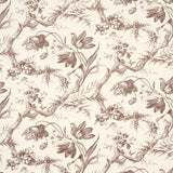 Schumacher Toile De Fleurs Fawn Wallpaper