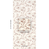 Schumacher Toile De Fleurs Fawn Wallpaper