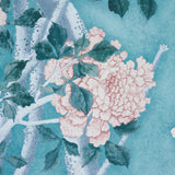 Schumacher Les Oiseaux Panel Set Blue Turquoise Wallpaper