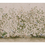 Schumacher Les Oiseaux Panel Set Parchment Wallpaper