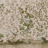 Schumacher Les Oiseaux Panel Set Parchment Wallpaper