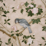 Schumacher Les Oiseaux Panel Set Parchment Wallpaper