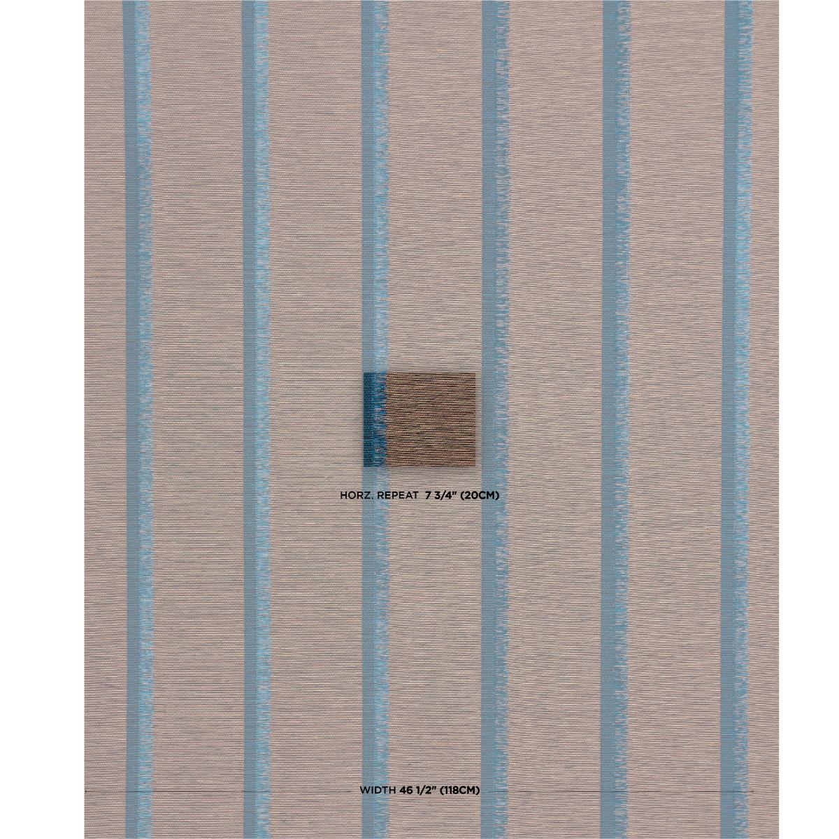 Schumacher Axel Fringe Wallcovering Peacock/Brown Wallpaper