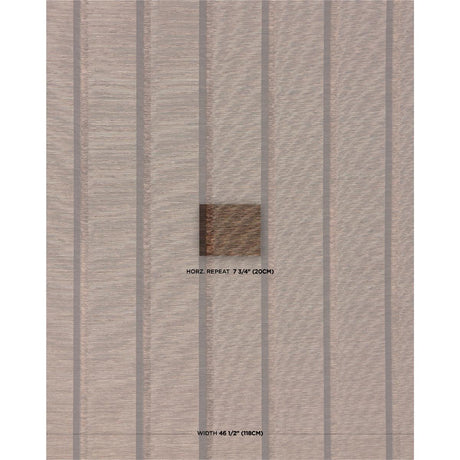 Schumacher Axel Fringe Wallcovering Brown/Copper Wallpaper