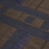 Schumacher Axel Plaid Wallcovering Navy/Espresso Wallpaper