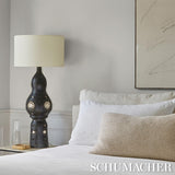 Schumacher Linen Pliss Wallcovering Ivory Wallpaper