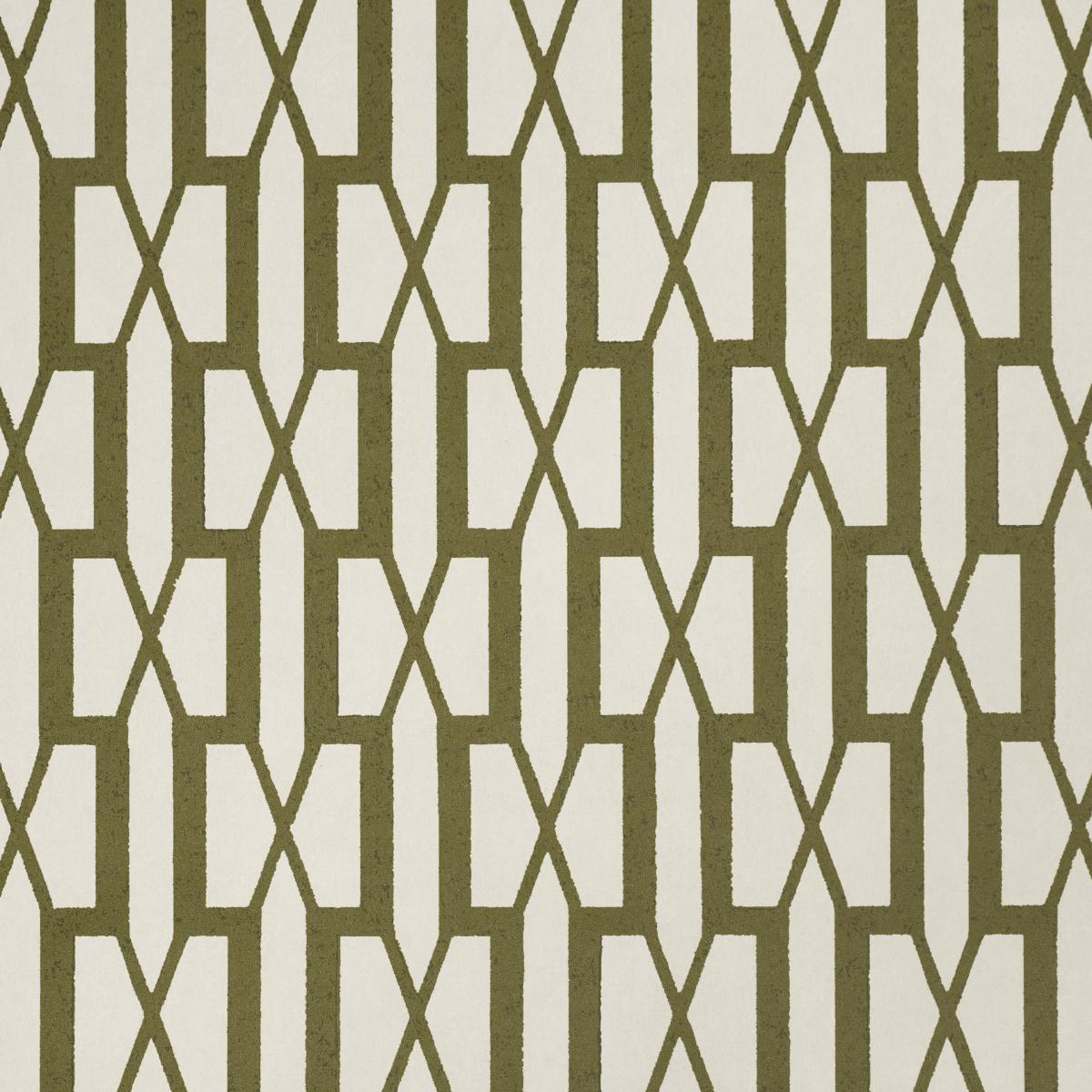 Schumacher Belvedere Olive Wallpaper