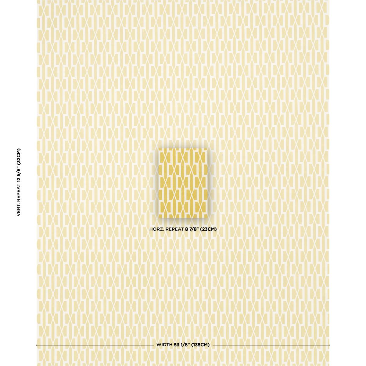 Schumacher Belvedere Mimosa Wallpaper