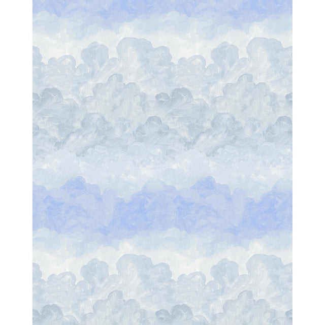 Schumacher Painted Sky Clear Blue Wallpaper
