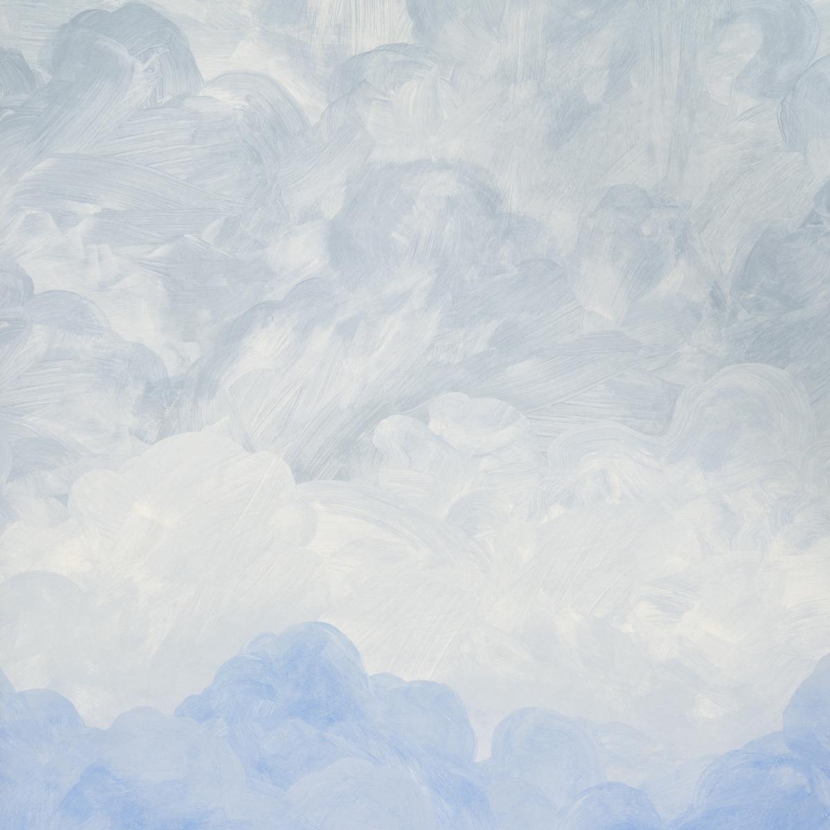 Schumacher Painted Sky Clear Blue Wallpaper
