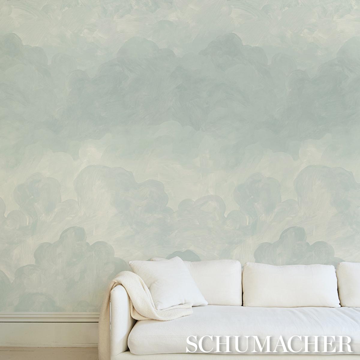 Schumacher Painted Sky Air Wallpaper – DecoratorsBest