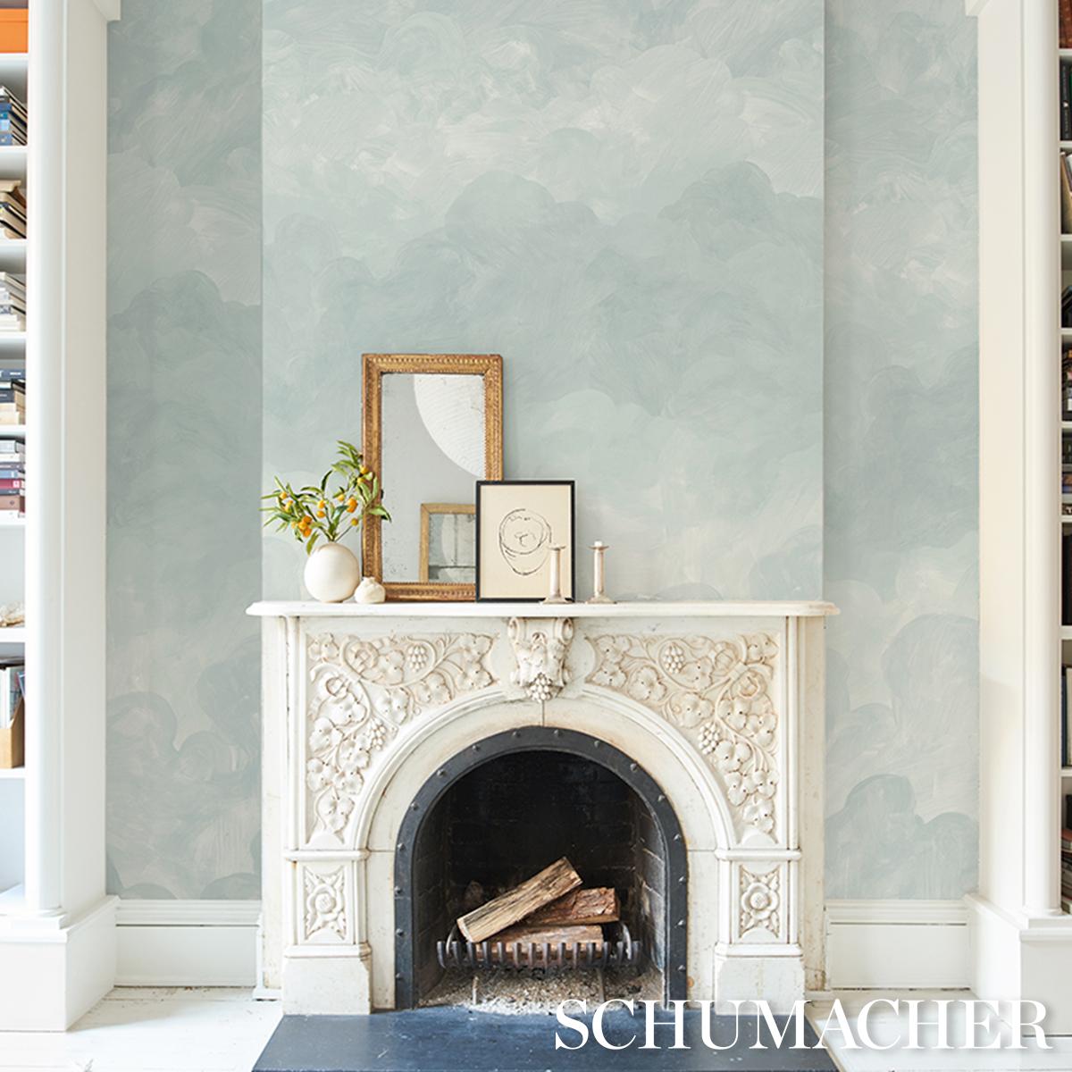 Schumacher Painted Sky Air Wallpaper – DecoratorsBest