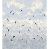 Schumacher Ascendance 3 Panel Set Clear Blue Wallpaper