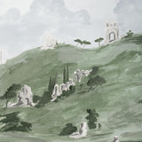 Schumacher Appian Way 4 Panel Set Fog Wallpaper