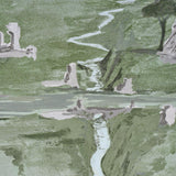 Schumacher Appian Way 4 Panel Set Fog Wallpaper