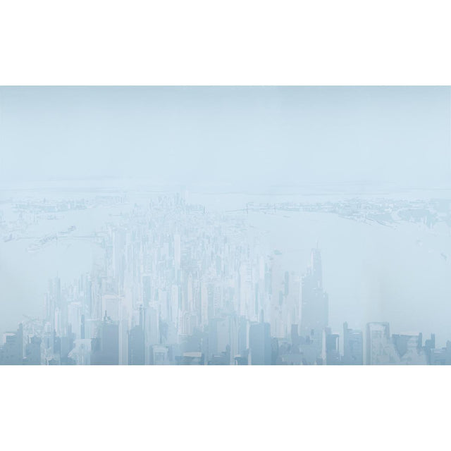 Schumacher Pascal Campion'S New York Skyline Blue Wallpaper