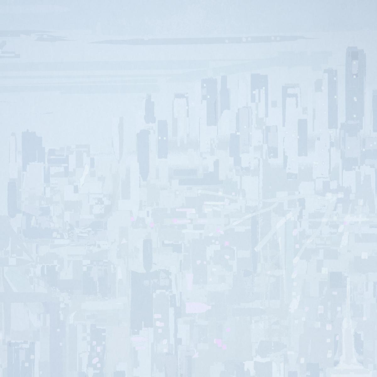 Schumacher Pascal Campion'S New York Skyline Blue Wallpaper