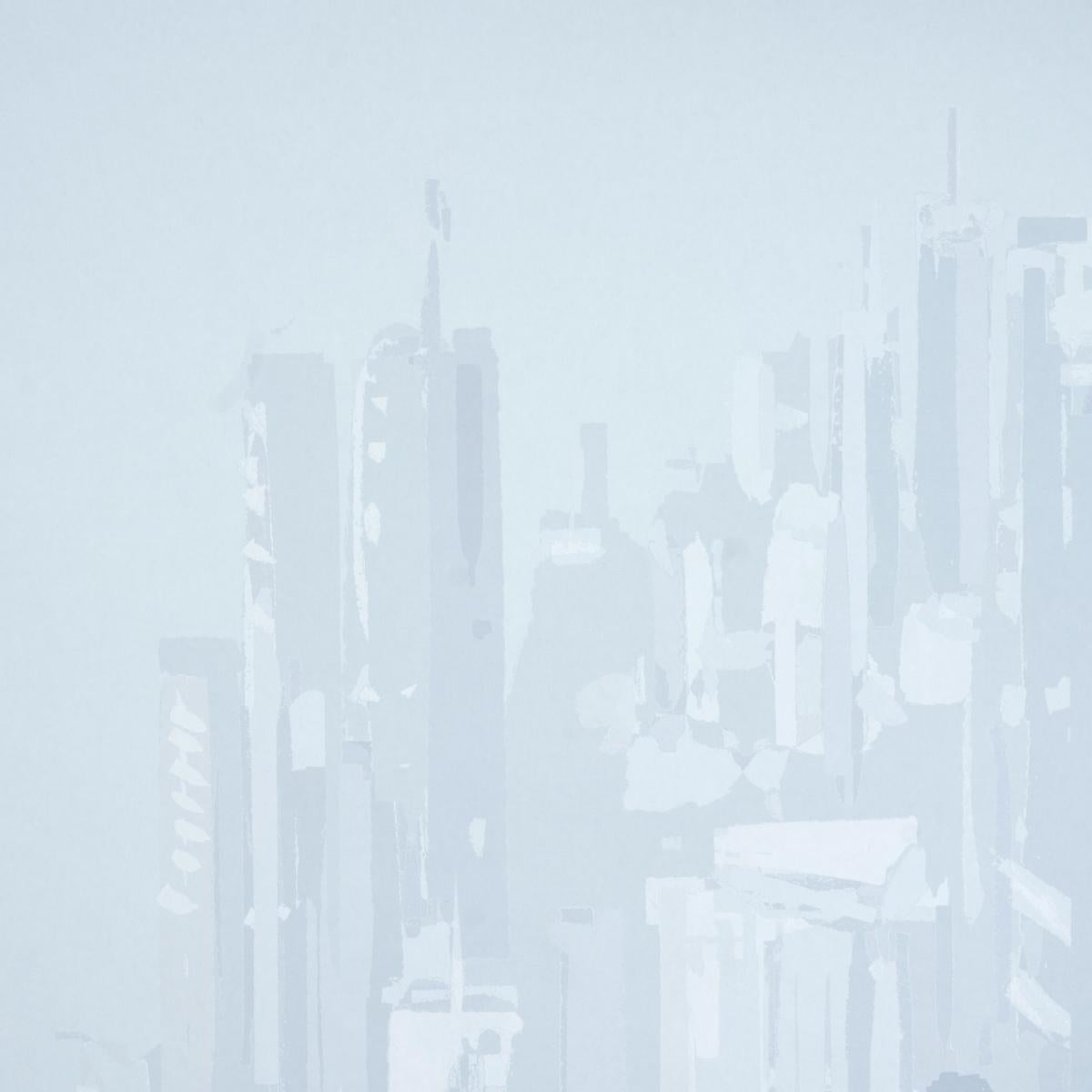 Schumacher Pascal Campion'S New York Skyline Blue Wallpaper