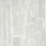 Schumacher Pascal Campion'S New York Skyline Soft Gray Wallpaper