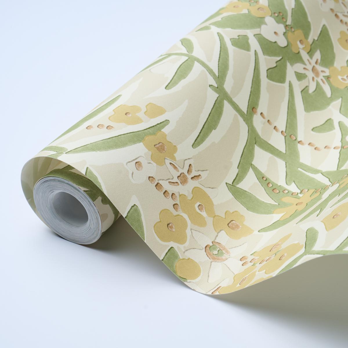 Schumacher Ashbee Botanical Citron Wallpaper