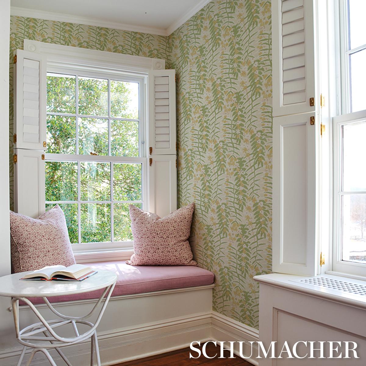 Schumacher Ashbee Botanical Citron Wallpaper