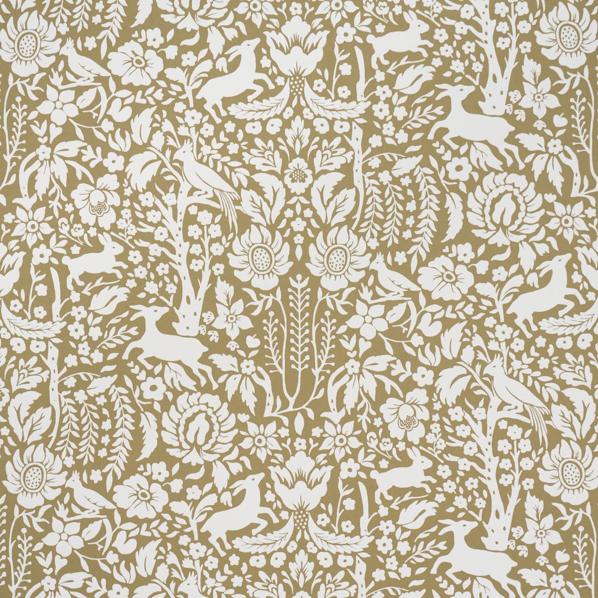 Schumacher Deerfield Moss Wallpaper