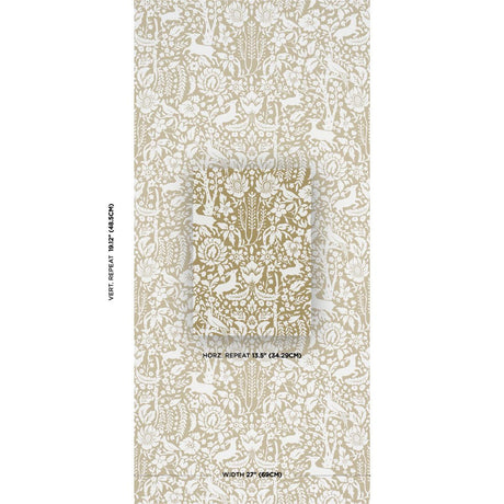 Schumacher Deerfield Moss Wallpaper