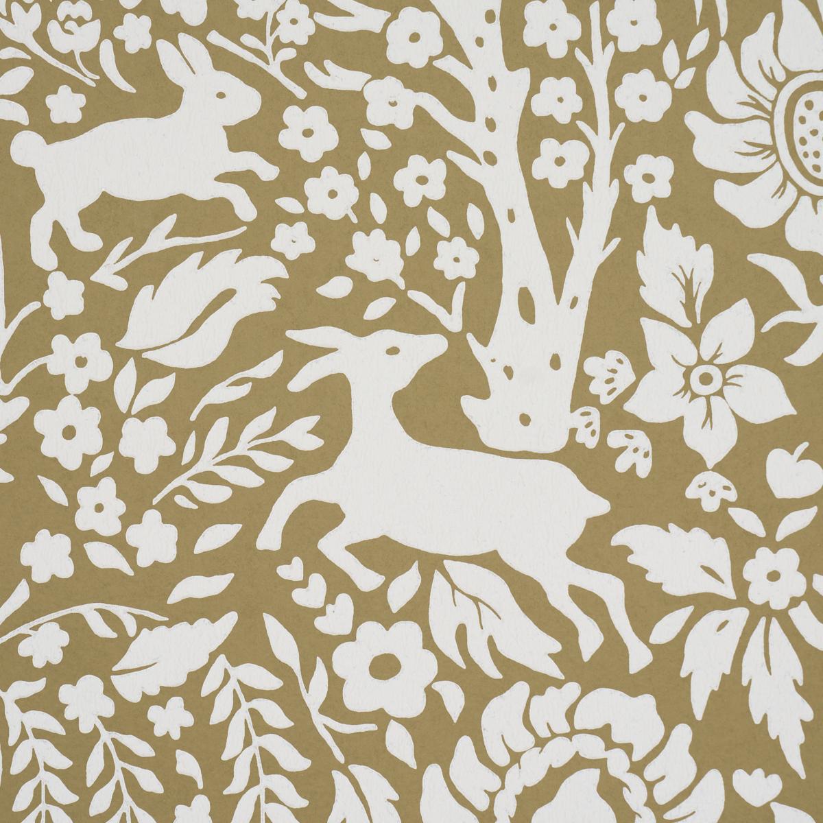 Schumacher Deerfield Moss Wallpaper