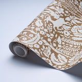 Schumacher Deerfield Mocha Wallpaper