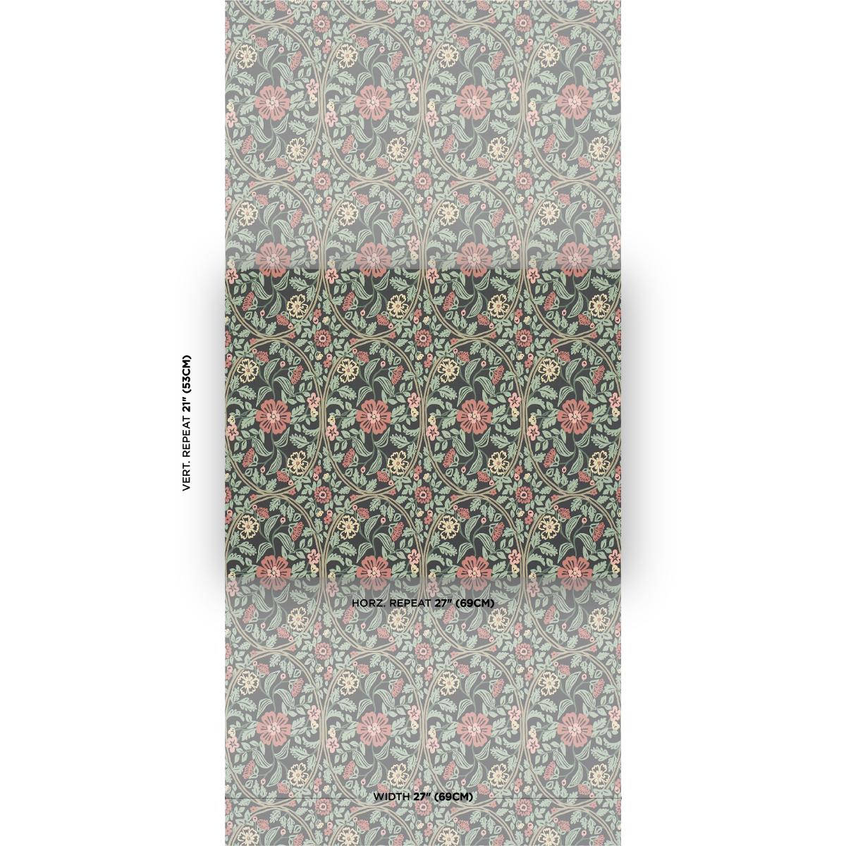 Schumacher Garden Guild Midnight Wallpaper