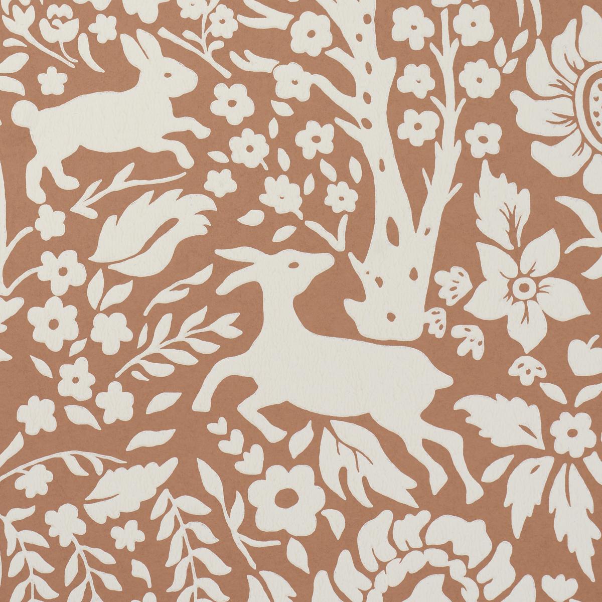 Schumacher Deerfield Spice Wallpaper