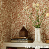 Schumacher Deerfield Spice Wallpaper