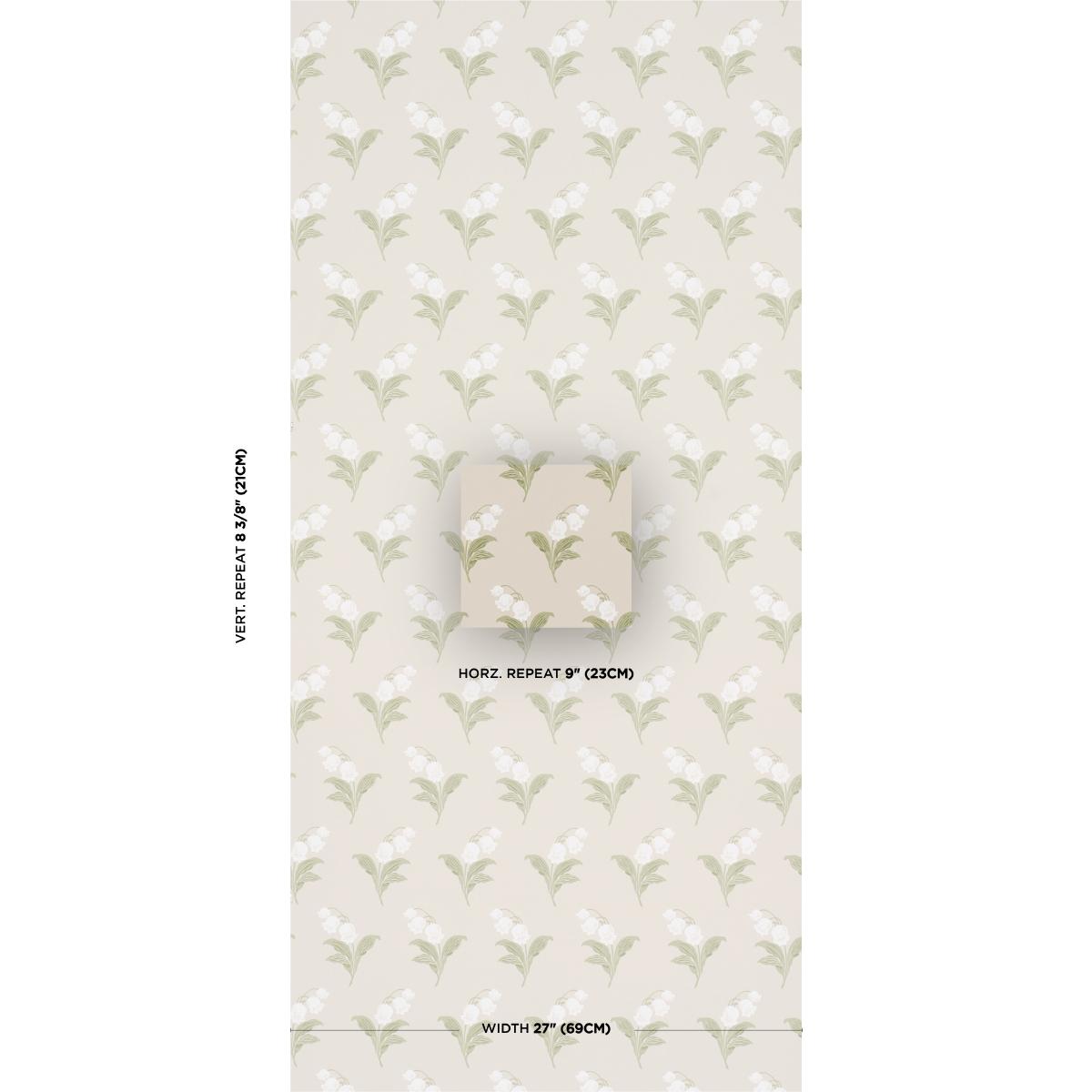 Schumacher Lily Of The Valley Spring Wallpaper