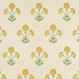 Schumacher Saranda Flower Sisal Marigold Wallpaper