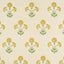 Schumacher Saranda Flower Sisal Marigold Wallpaper