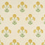 Schumacher Saranda Flower Sisal Marigold Wallpaper
