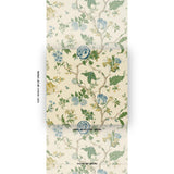 Schumacher Josephine Sisal Peacock Wallpaper