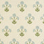 Schumacher Saranda Flower Sisal Sky Wallpaper