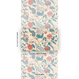 Schumacher Sinhala Sisal Rouge & Indigo Wallpaper