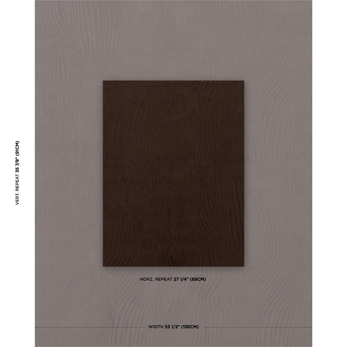 Schumacher Gunta Cut Velvet Espresso Fabric
