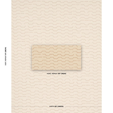 Schumacher Patek Wool Boucl Sand Fabric