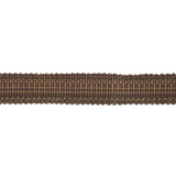 Schumacher Chestnut Cotton Stri Tape Narrow