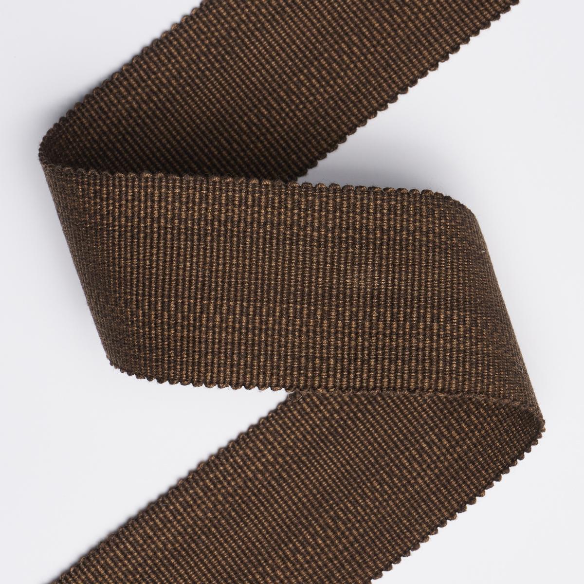 Schumacher Chestnut Cotton Stri Tape Wide