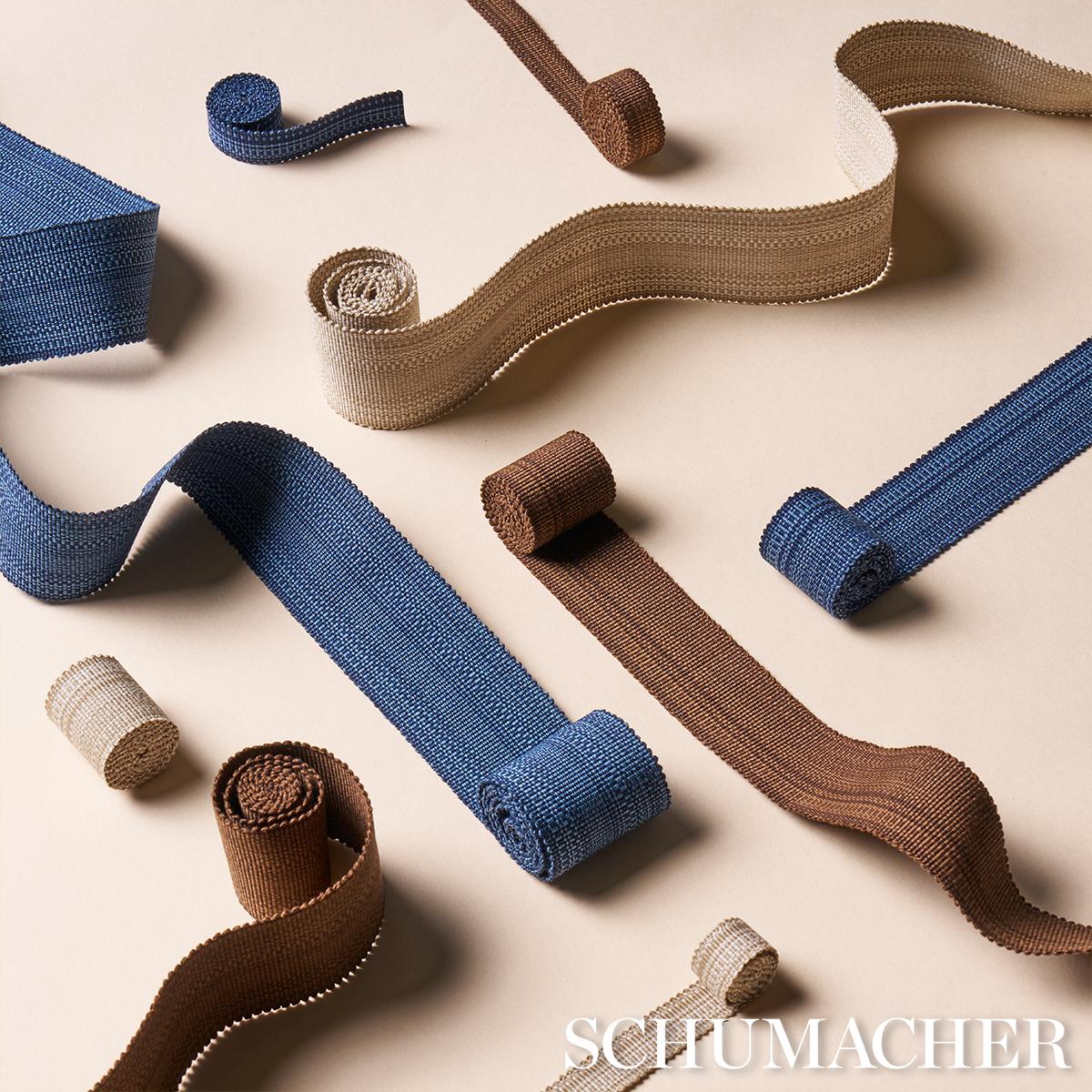 Schumacher Sand Cotton Stri Tape Wide