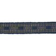 Schumacher Indigo Nael Linen Cotton Tape
