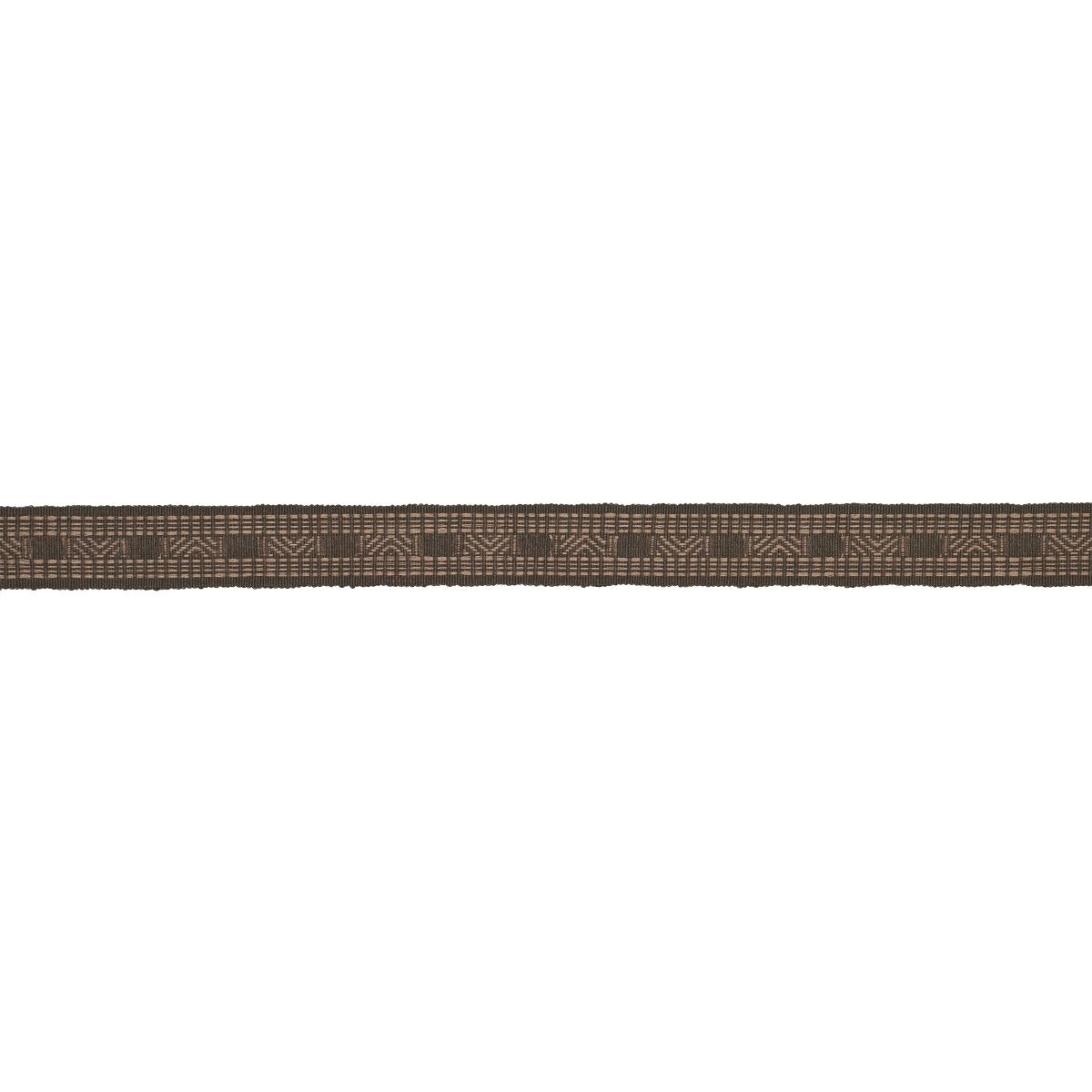 Schumacher Cedar Brown Nael Linen Cotton Tape