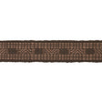 Schumacher Cedar Brown Nael Linen Cotton Tape