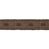 Schumacher Cedar Brown Nael Linen Cotton Tape
